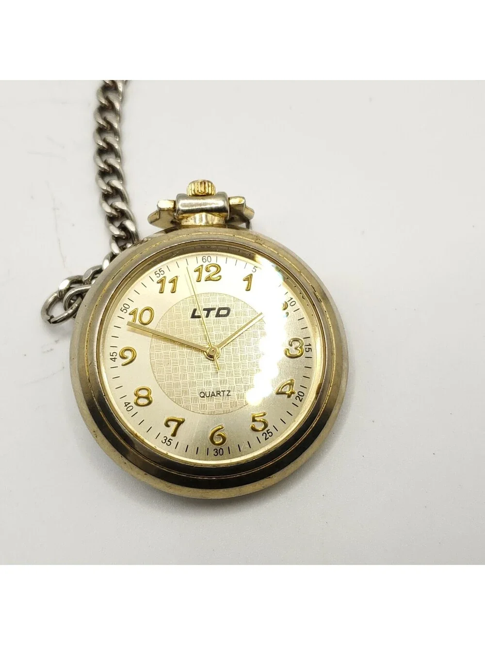 LTD Quartz Pocket With Clip Watch 40mm New Battery